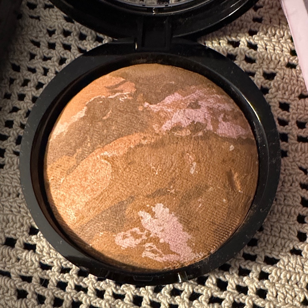Laura Geller Baked Blush-n-Bronze Marbleized Compact - Rosy Bronze